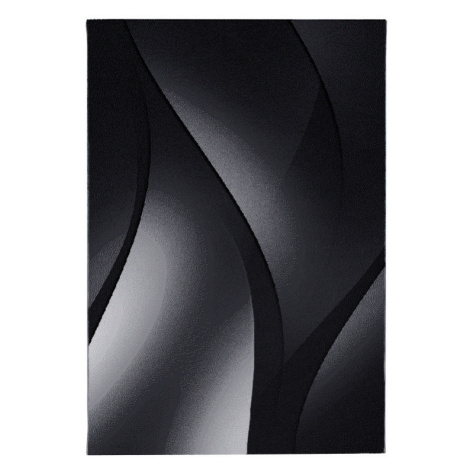 Ayyildiz Kusový koberec Plus 8010 black - 80x150 cm