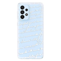 iSaprio Handwriting 01 - white pro Samsung Galaxy A33 5G