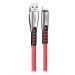 Colorway Datový Kabel USB-Apple Lightning/ 2.4A/ 1m/ Zinc Alloy/ Červený