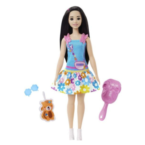 Barbie HLL18 Moje První Barbie Panenka – Černovláska s Liškou Mattel