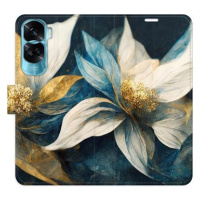 iSaprio Flip pouzdro Gold Flowers pro Honor 90 Lite 5G