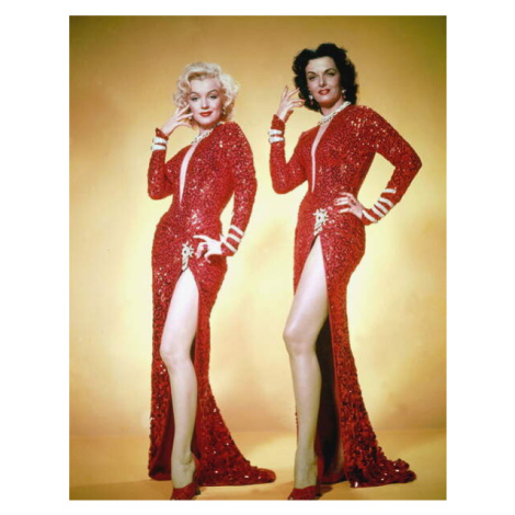 Fotografie Marilyn Monroe And Jane Russell, 30 × 40 cm