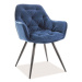 Designová jídelní židle Chiron, modrá