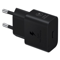 Samsung nabíjecí adaptér USB-C (25W) černý, bez kabelu v balení