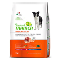 Natural Trainer Medium prosciutto a rýže granule 3 kg