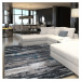 Moderní šedý koberec do obýváku