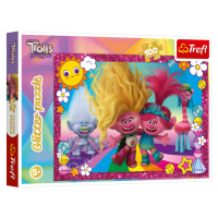 Trefl Puzzle 100 Glitter - Třpytiví Trollové / Universal Trolls 3 (2023)