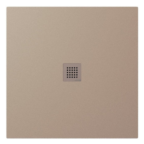 Polysan Treneca sprchová vanička čtvercová 90x90 cm litý mramor béžová 84300.81
