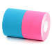 BronVit Sport Kinesio Tape set 5 cm x 6 m tejpovací páska 2 ks modrá + růžová