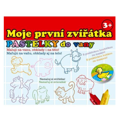 Teddies Pastelky do vany Moje první zvířátka 10 ks v krabičce