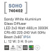 NOVA LUCE venkovní nástěnné svítidlo SOHO bílý hliník skleněný difuzor LED 2x3W 3000K 220-240V 2