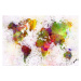 Plakát, Obraz - World Map - Watercolour, 91.5x61 cm