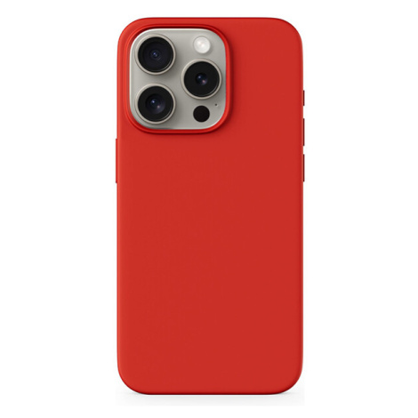 Epico Mag+ Silicone Case for iPhone 15 - MagSafe compatible - tmavě červená Červená