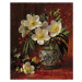 Obrazová reprodukce AB249 Still Life of Christmas Roses and Holly, Williams, Albert, 33 × 40 cm