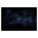 Fotografie night sky with bright stars and blue nebula, manuel_adorf, 40 × 26.7 cm