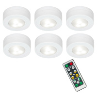 BRILONER LED skříňkové svítidlo pr. 5,8 cm 6x60lm bílé BRILO 2632-066