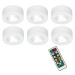 BRILONER LED skříňkové svítidlo pr. 5,8 cm 6x60lm bílé BRILO 2632-066