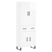 vidaXL Skříň highboard lesklá bílá 69,5 x 34 x 180 cm kompozitní dřevo