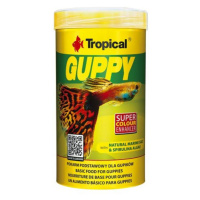 Tropical Guppy 250ml/50g základní krmivo pro paví očka