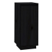 Botník černý 35 x 35 x 80 cm masivní borové dřevo, 813539