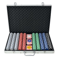 Shumee Poker set 1000 žetonů hliník