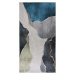 Modro-šedý pratelný běhoun 80x200 cm – Vitaus