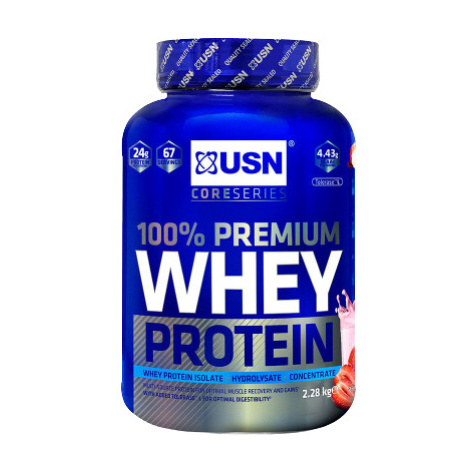 USN 100% Whey Protein Premium jahoda se smetanou 2280 g