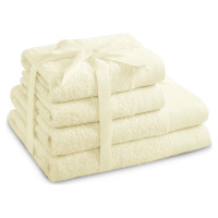 Krémové froté bavlněné ručníky a osušky v sadě 10 ks Amari – AmeliaHome