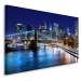 Plátno Panorama New Yorku V Noci I. Varianta: 120x80