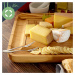Klarstein XXL deska na sýr se zásuvkou na příbory, příbor na sýr, 34 x 4,5 x 34 cm, jednoduchá ú
