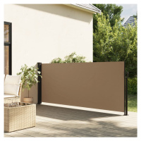 vidaXL Zatahovací boční markýza taupe 100 x 500 cm