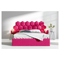 Eka Čalouněná postel Lucy 3 - 140x200 cm Barva látky Trinity: (2310) Růžová, Úložný prostor: Bez