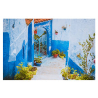 Fotografie Chefchaouen Blue city of Morocco, kotangens, 40 × 26.7 cm