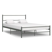 Rám postele šedý kovový 160x200 cm