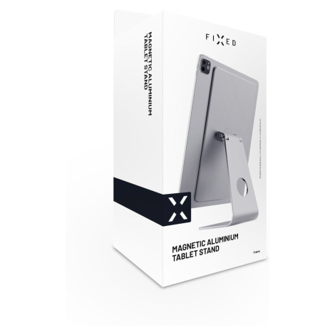 Hliníkový magnetický stojánek FIXED Frame pro Apple iPad Pro 12.9" (2018/2020/2021), stříbrná