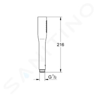 Grohe 27458000 - Sprchová hlavice, 1 proud, chrom