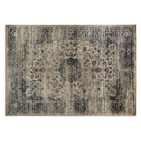 Estila Orientální obdélníkový koberec Samira z viskózy v odstínech hnědé s ornamentálním zdobení