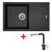 Sinks Linea 780 Metalblack + Mix 3 P GR