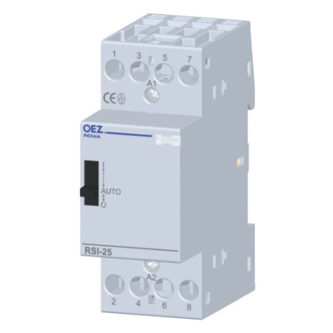 Instalační stykač OEZ RSI-25-40-X230-M AC/DC s manuálním ovládáním
