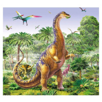 Dino Puzzle Dinosauři s figurkou 60 dílků - Brachiosaurus