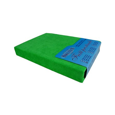 Brotex Froté prostěradlo 70 × 140 cm, zelené, dětské