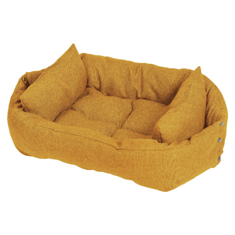 NUFNUF Matrace a pelech pro psy BOXER - karamelově žlutá Velikost: XL (složený 75 x 95 cm / otev