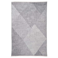 Světle šedý pratelný koberec s příměsí bavlny 122x170 cm Whisper – Think Rugs