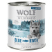 Wolf of Wilderness "Free-Range Meat" Junior 6 x 800 g - Junior Blue River - losos a kuřecí z vol