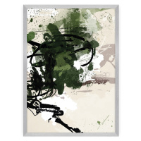 Dekoria Plakát Abstract II, 70 x 100 cm, Volba rámku: Stříbrný