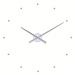 Designové nástěnné hodiny NOMON OJ stříbrné 80 cm