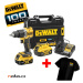 DeWALT DCD100YP2T bezuhlíková příklepová aku vrtačka 18V XR LiIon 2x5Ah k výročí 100 let