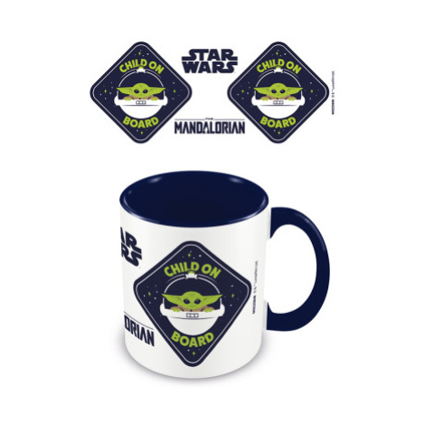 Hrnek barevný Mandalorian (Child on board), 315 ml