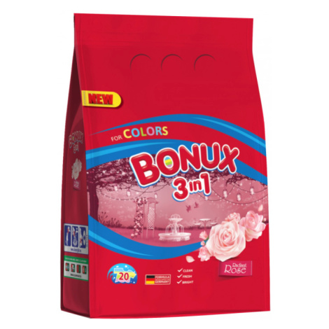 Bonux Color Radiant Rose prací prášek, 20 praní, 1,5 kg