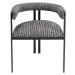 KARE Design Černobílá polstrovaná jídelní židle Paris